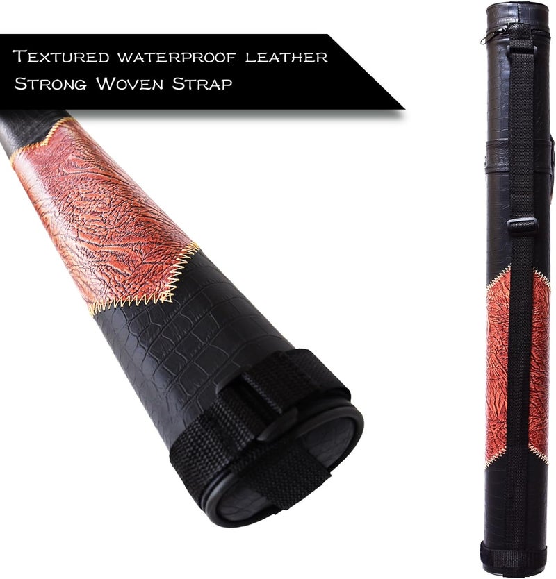 TalveX 1x1 Hard cue case Pool Cue Billiard Stick Carrying Case(Holds 1 Butt/1 Shaft) - Image 2